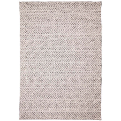 Transocean Dunes Chevron 7'6" x 10'9" Rug With Silver Finish DNE81668038