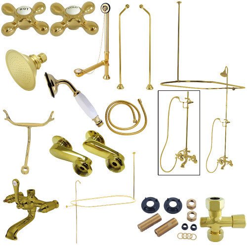 Kingston Brass CCK1182AX Vintage Clawfoot Tub Faucet Package