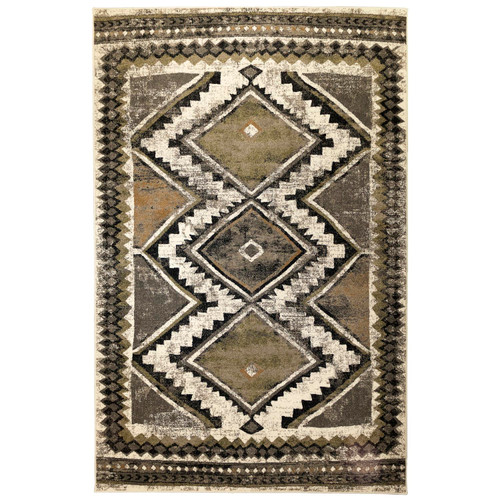 Transocean Ashford Diamond Trio 5'3" x 7'6" Rug With Grey Finish ASD58813948