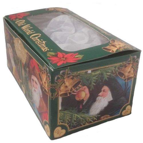 Old World Christmas Santa's Milk and Cookies Glass Tree Ornament FREE BOX 32538