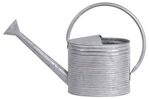 Urban Trends Zinc Watering Can With Silver Finish 56613