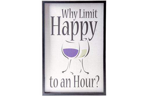 Urban Trends Wood Rectangle Framed Wall Art With White Finish 26820