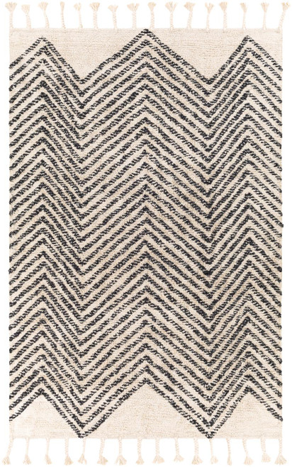 Surya Global Khemisset Cotton 2'6" x 4' Area Rugs With Light Grey KMS2302-264