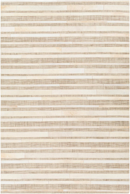 Surya Modern Jardin Wool And Leather 5' x 7'6" Area Rugs JRD2306-576