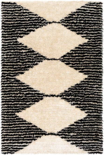 Surya Gibraltar Modern 2' x 3' Rugs With Black And Ivory Finish GIB2301-23