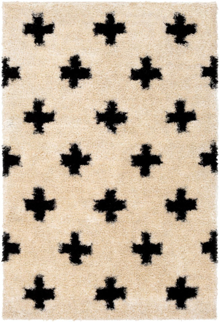 Surya Gibraltar Modern 5' x 8' Rugs With Ivory And Black Finish GIB2302-576