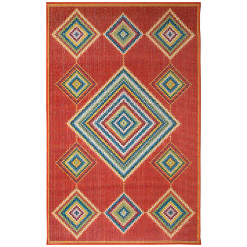 Transocean Patio Dream Catcher 6'6" x 9'3" Rug With Red Finish POA69606917