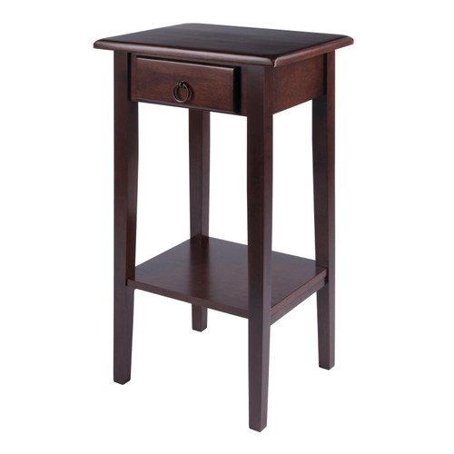 Winsome Wood Transitional Antique Walnut Composite Wood Accent Table 94430