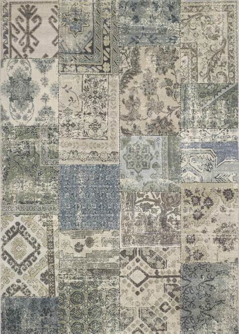 Couristan Easton 3'11" x 5'3" Rectangle Area Rugs in Antique Cream/Grey