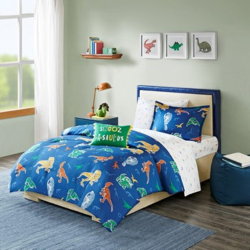 Mi Zone Kids Polyester Printed 6 Piece Complete Bed With Sheet Set MZK10-178
