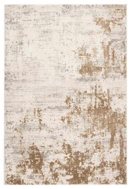 Jaipur Living Resa Abstract Gray And Gold 6'x9' Area Rug RUG152294