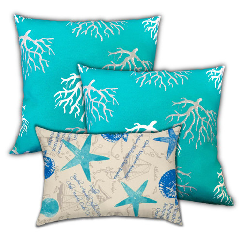 Joita Home Oceans Creations Set of 3 Pillow VOQC-328056459805-0A