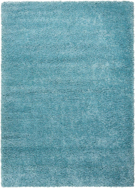 Nourison Amore Aqua Shag Area Rug in 5'3"L x7'5"W