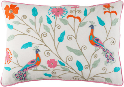 Surya Mayura 13" x 19" Small Lumbar Pillow MUA001-1319D