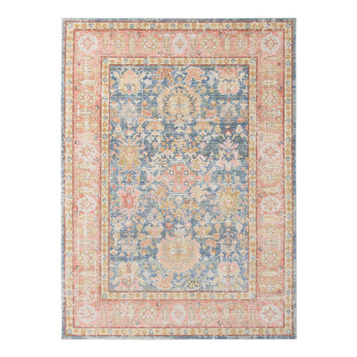 Amer Rugs Century Reuda Vintage Blue Polyester 5'3"x7'3" Area Rug CEN155373