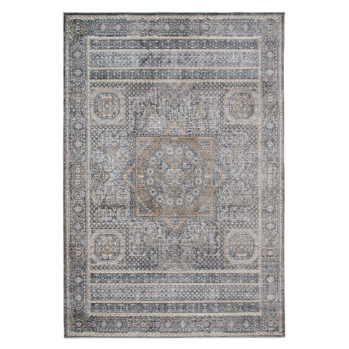Amer Rugs Fairmont Kenseth Charcoal Polyester 7'10"x10'10" Area Rug FAI67101010