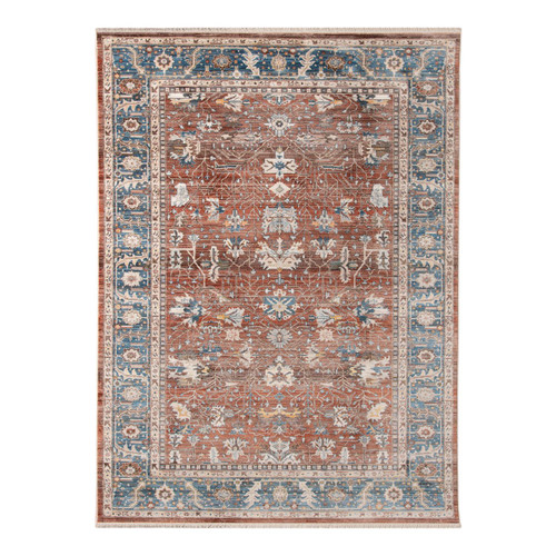 Amer Rugs Arcadia Northam Red Oriental Polyester Red 7'1"x10' Area Rug ARC37110