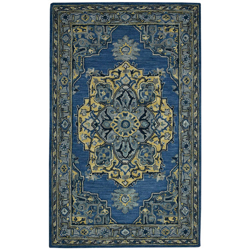 Amer Rugs Boho Roanne 5' x 8' Area Rug With Denim Blue Finish BOH110508