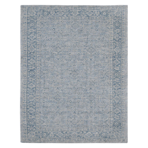 Amer Rugs Inara Blanche 5' x 8' Area Rug With Aqua Finish INA70508