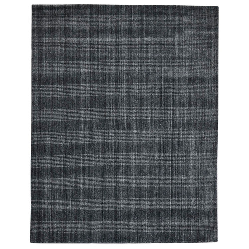 Amer Rugs Brooklyn Bays Charcoal Hand-Woven Wool Blend 8'x10' Area Rug BRK50810