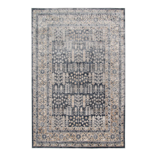 Amer Rugs Belmont Cruces Graphite Chenille Blend 5'3"x7'7" Area Rug BLM35377