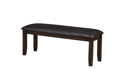 Steve Silver Ally Dining Bench With Dark Brown Finish AS700BNC