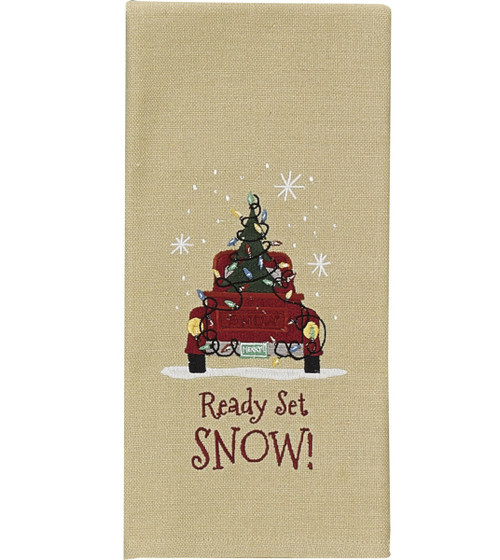 Park Designs Ready Set Snow Dishtowel