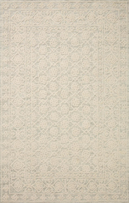 Loloi Cecelia 8'-6" x 12' Area Rugs With Mist And Ivory CECECEC-01MIIV86C0