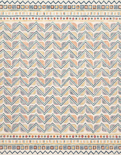 Loloi 7'-9" X 7'-9" Round Area Rugs With Ivory And Mulighti PRITPRT-03IVML790R