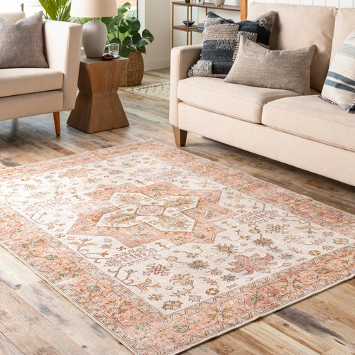 Surya Regen Polyester 5' x 7'6" Area Rugs With Light Grey Finish RGE2306-576