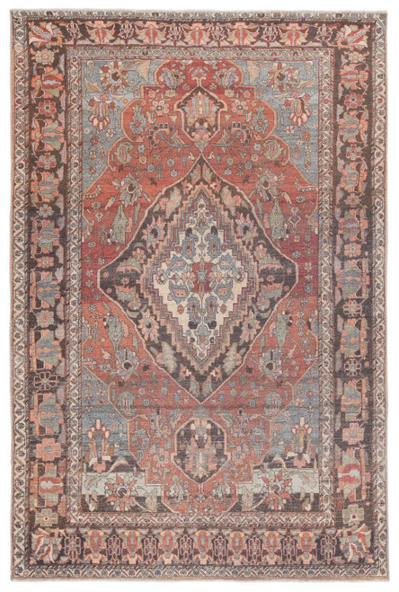 Jaipur Living Wesleyan Medallion Rust And Gray 7'10"x9'10" Area Rug RUG145984