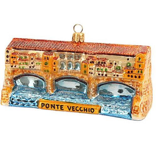 Ponte Vecchio Polish Glass Christmas Ornament Florence Italy Travel Decoration