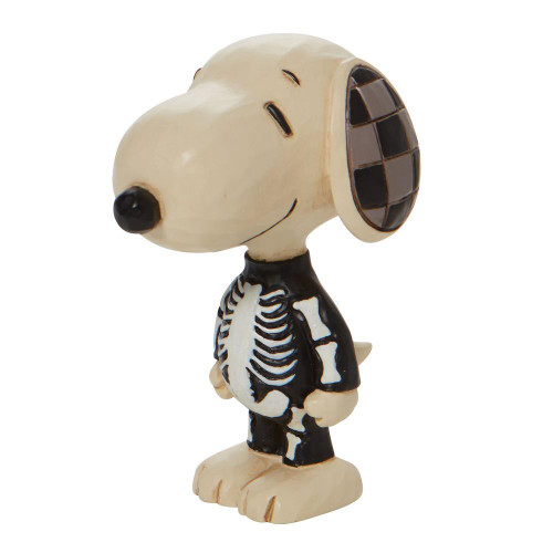 Jim Shore Peanuts Snoopy in Skeleton Costume Mini Figurine 3.25 Inch 6010320