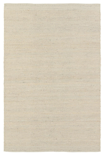 Kate Lester Esdras Handmade Solid Beige And Ivory 8' x 10' Area Rug RUG154165