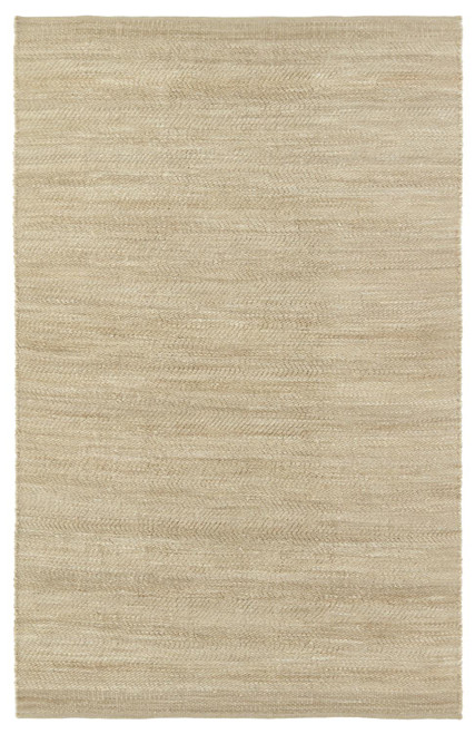 Kate Lester Esdras Handmade Solid Beige And Gray 8' x 10' Area Rug RUG154168