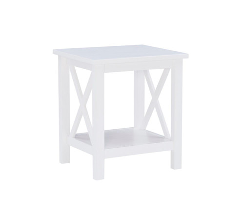 Linon Davis Antique White End Table DV67AWHT01U