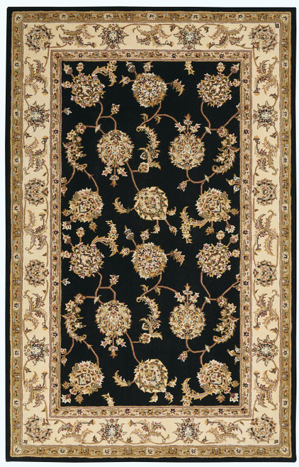Nourison 2000 Rectangle 5'6" x 8'6" Black Area Rug 099446720719
