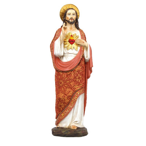Pacific Trading Sacred Heart of Jesus Religious Figurine 12.25 Inch Multicolor