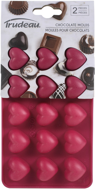 Silicone Chocolate Mold 2/Pkg-Heart