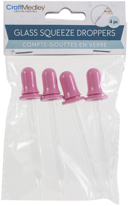 Glass Squeeze Droppers 4/Pkg-