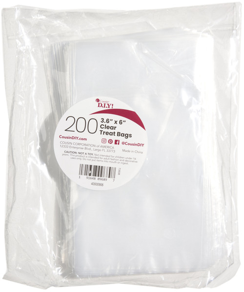Treat Bags 200/Pkg-3.75"X6"