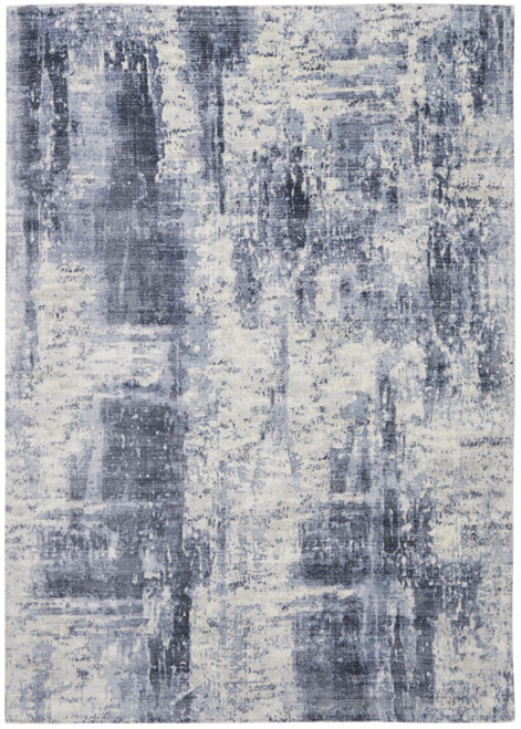 Nourison Rayon 5'3" X 7'5" Rectangle Area Rugs In Blue Finish 099446136015