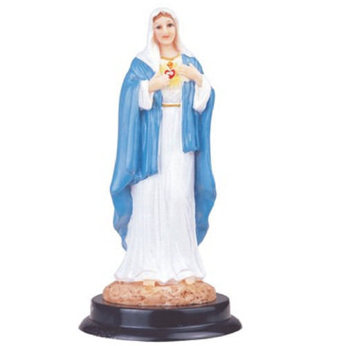 Sacred Heart of Maria Figurine 5 Inch