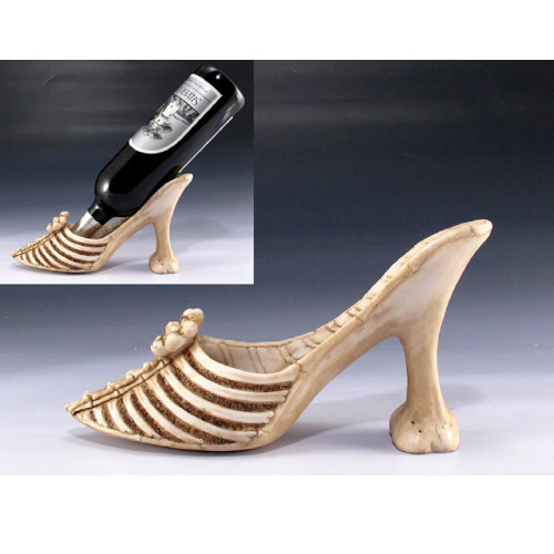 Skeleton High Heel Kitchen Wine Bottle Holder