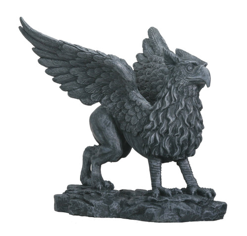 Standing Griffin with Open Wings Statue Figurine Mythical Fantasy Animal New