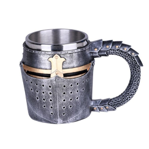 Knight Helmet Mug Coffee Cup New