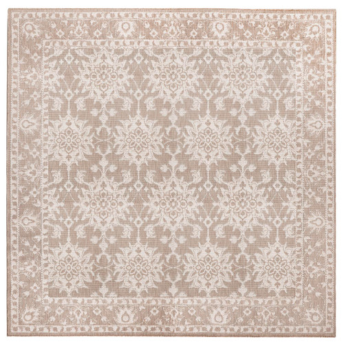 Transocean Malibu Kashan 7'10" Square Rug With Neutral Finish MAUS8822412