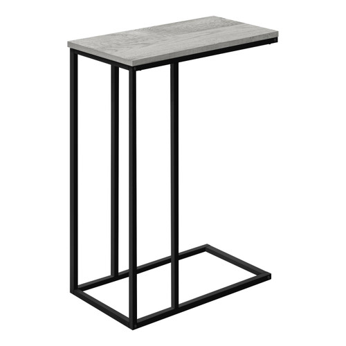 Monarch Contemporary Grey And Black Metal Accent Table I 3762