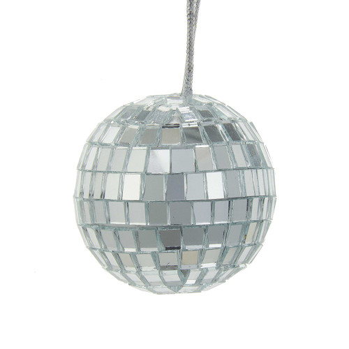 Mirrored Disco Balls Glass Christmas Ornaments Set of 12 C1520 New