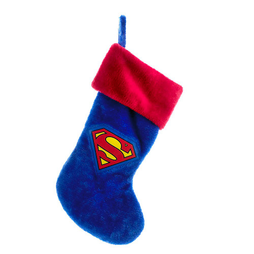 Superman Plush Emblem Christmas Stocking 19 Inch SU7151 New